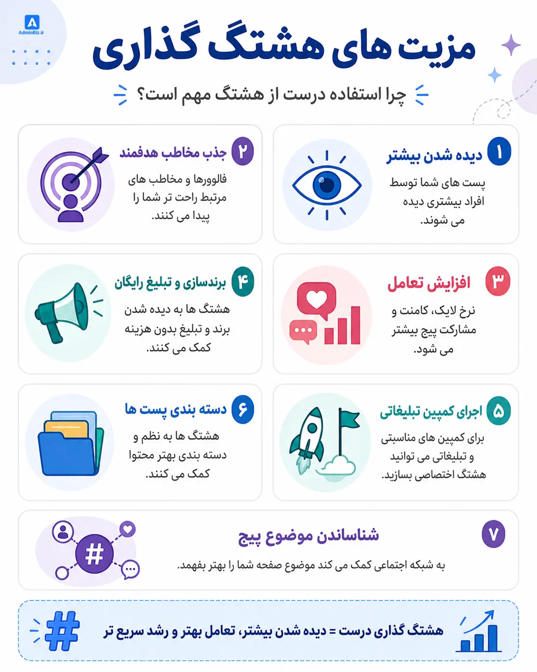 راهنمای هشتگ گذاری